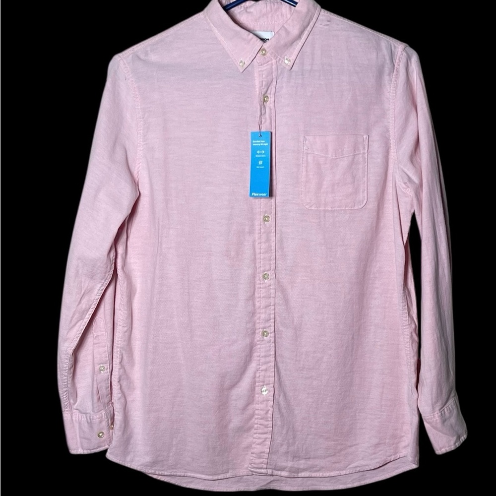 Sonoma Light Pink Casual Button-Down Shirt